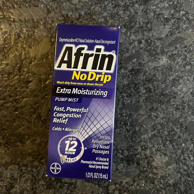 Afrin Nasal Decongestant, Extra Moisturizing, Pump Mist - 0.5 fl oz