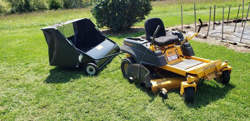 Lawn sweeper for discount zero turn mower