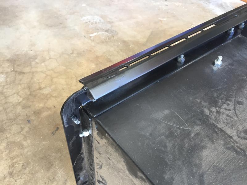 Skid plate so back ledge dosen't gram ground.