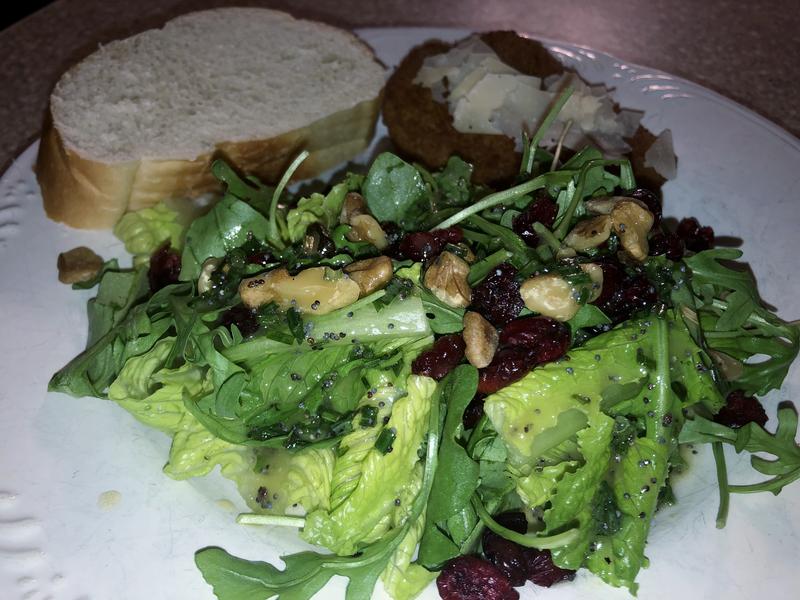Salad with Sweet Poppy Seed Dressing and Cranberries