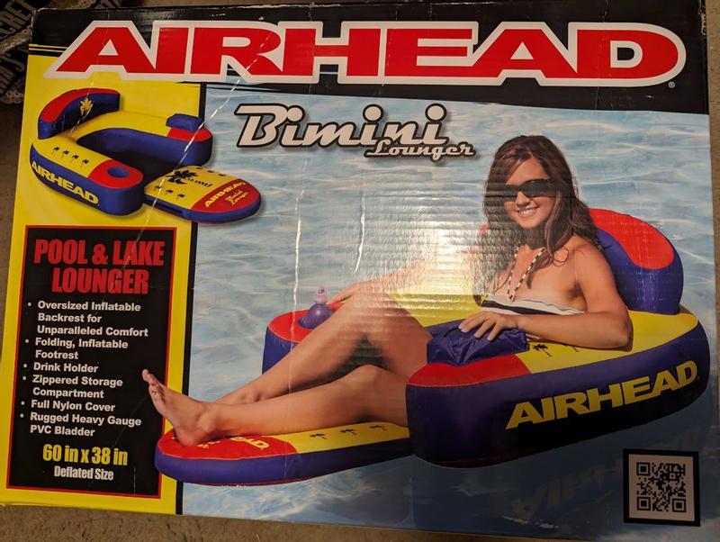 AIRHEAD Bimini Inflatable purchases Lounger - 60x35x22