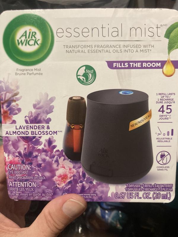 Air Wick Essential Mist, Essential Oil Diffuser, (Diffuser + 1 Refill),  Mandarin & Sweet Tangerine, Air Freshener (Device and Packaging May Vary)