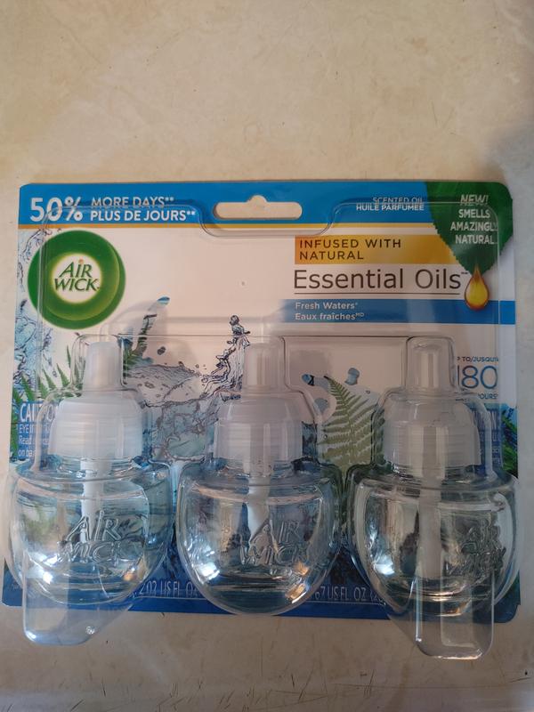  Air Wick Scented Oil Refill, 5ct, Fresh Waters, Air Freshener,  Essential Oils : Health & Household