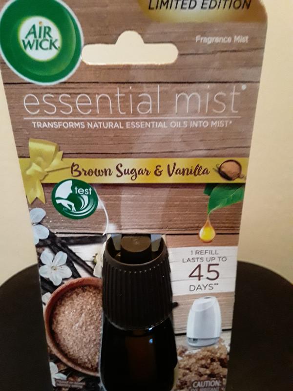 Air Wick Essential Mist Refill, 3ct, Brown Sugar & Vanilla, Fall Scent,  Essential Oils, Air Freshener