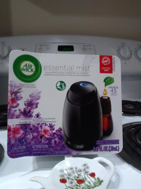 Air Wick Essential Mist Starter Kit (Diffuser + Refill), Lavender and  Almond Blossom, Essential Oils Diffuser, Air Freshener