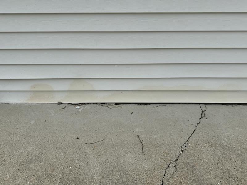 Orange stains on my siding