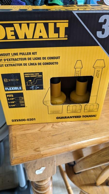 DEWALT Conduit Line Puller Kit 1-1/4 in. - 2-1/2 in. Wet/Dry Vaccum 3 ...
