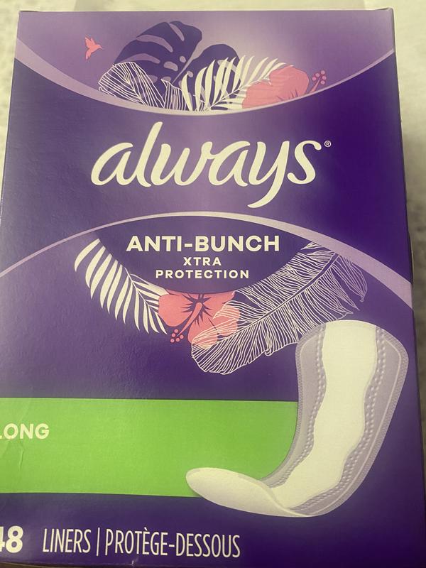 Always Anti-Bunch Xtra Protection Extra Long Daily Liners, 68