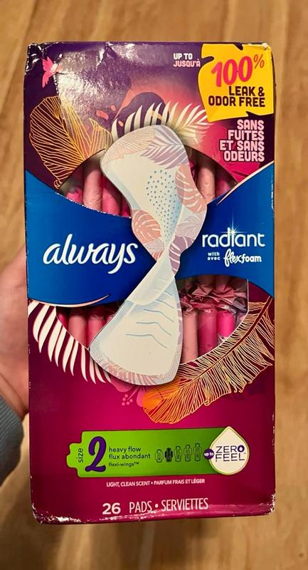 Always Totally Teen Always Radiant Infinity Lot De 14 Serviettes Hygiéniques