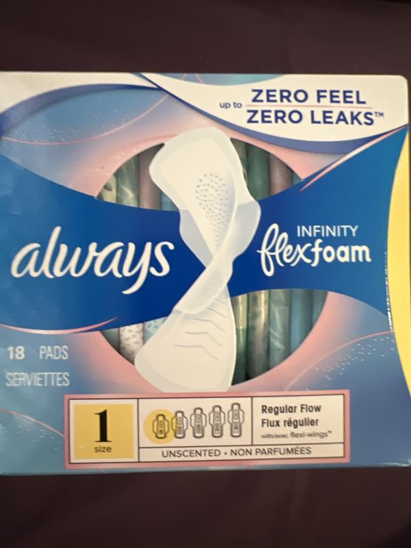 Always Infinity Size 1 Regular Pads With Wings