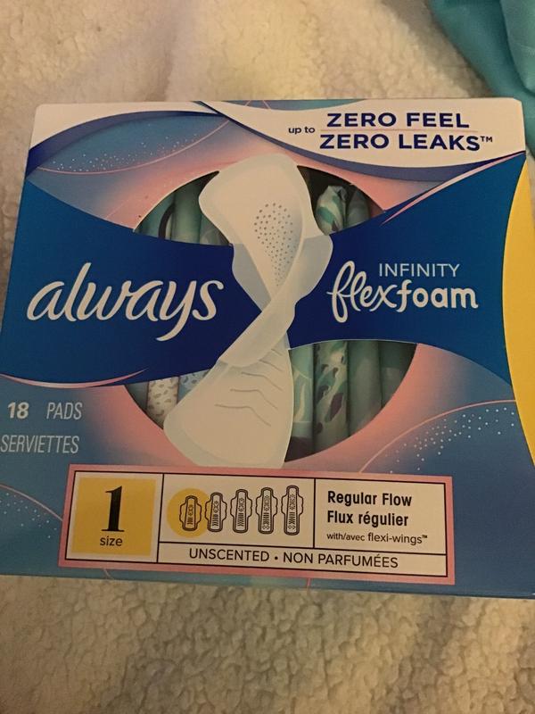 Always Infinity Pads, Heavy, with Wings Unscented, Size 2