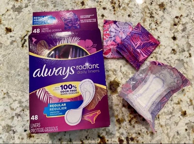 Always ZZZ Radiant 54Count Regular Unscented Daily Multistyle Liners