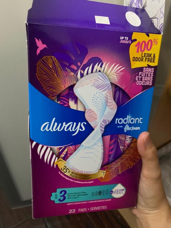 Always ZZZ Radiant 54Count Regular Unscented Daily Multistyle Liners