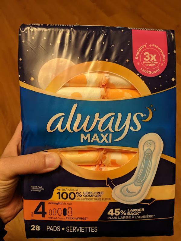 Always Overnight Maxi Pads - 8940169