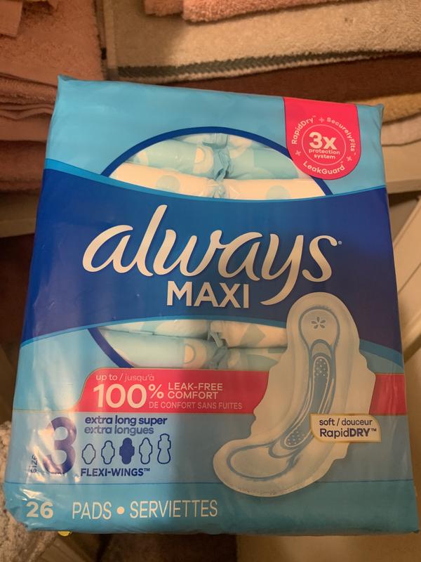 Always Maxi 33-Count Overnight Pads with Wings | Bed Bath & Beyond