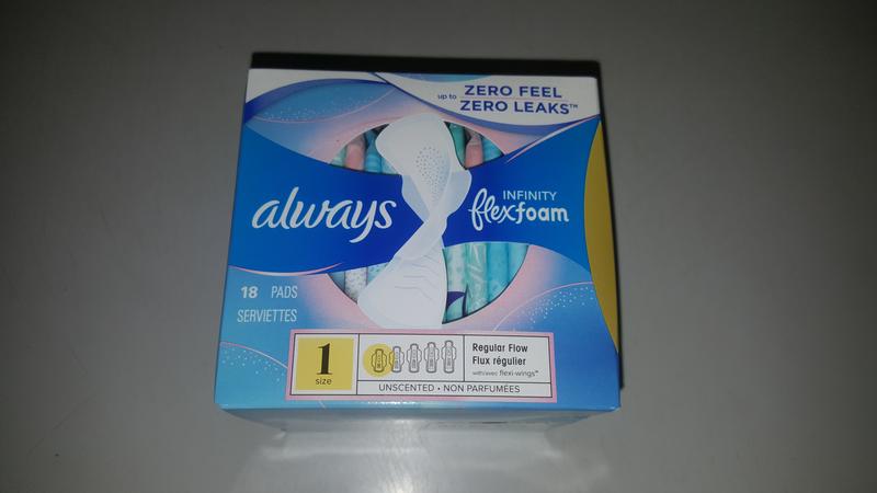 Always Infinity Pads, Regular, with Wings Unscented, Size 1