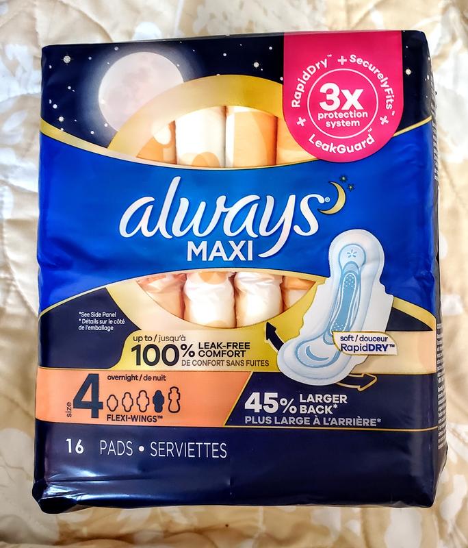 Always Maxi, Overnight - 48 ea