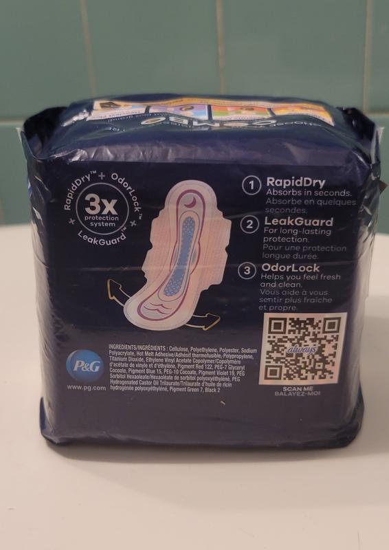 Always Ultra Thin Size 4 Overnight Pads with Flexi-Wings, 28 ct - Gerbes  Super Markets