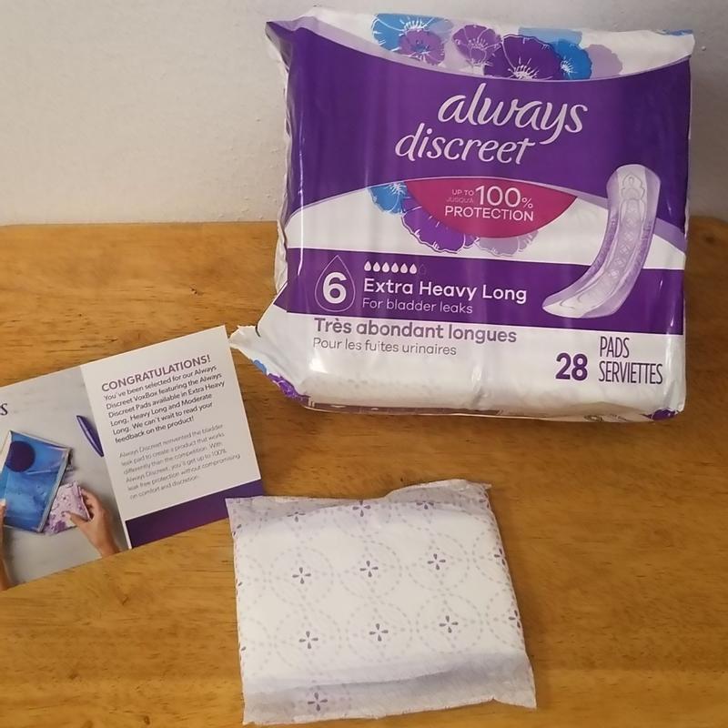 Always Discreet Size 6 Incontinence Pads For Women - Extra Heavy Long  Length -- 28 Pads