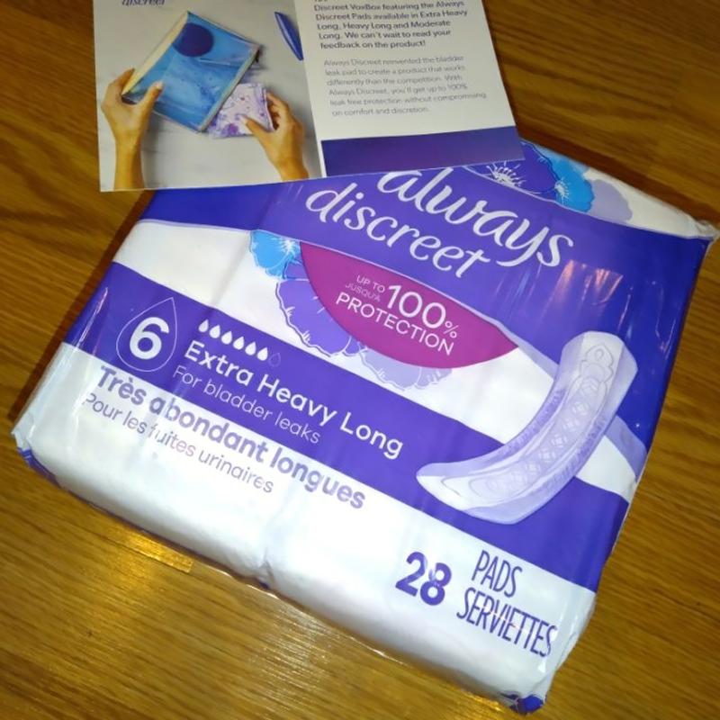 Always Discreet Adult Incontinence Pads for Women Extra Heavy