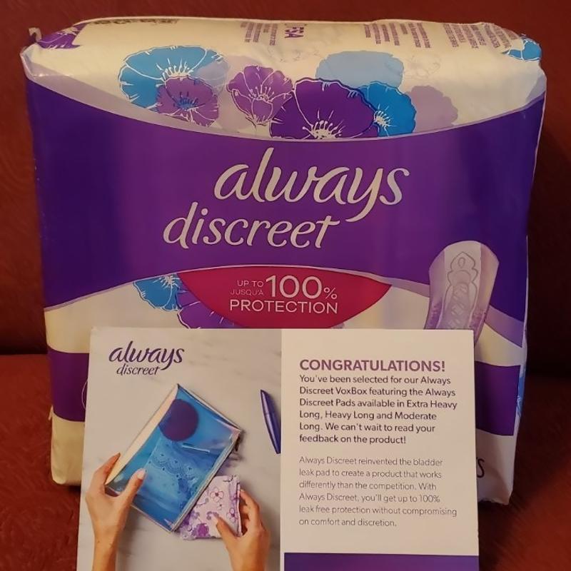 Always Discreet Boutique Incontinence and Postpartum Underwear for Women,  Maximum Protection, L, Rosy, 18 Count