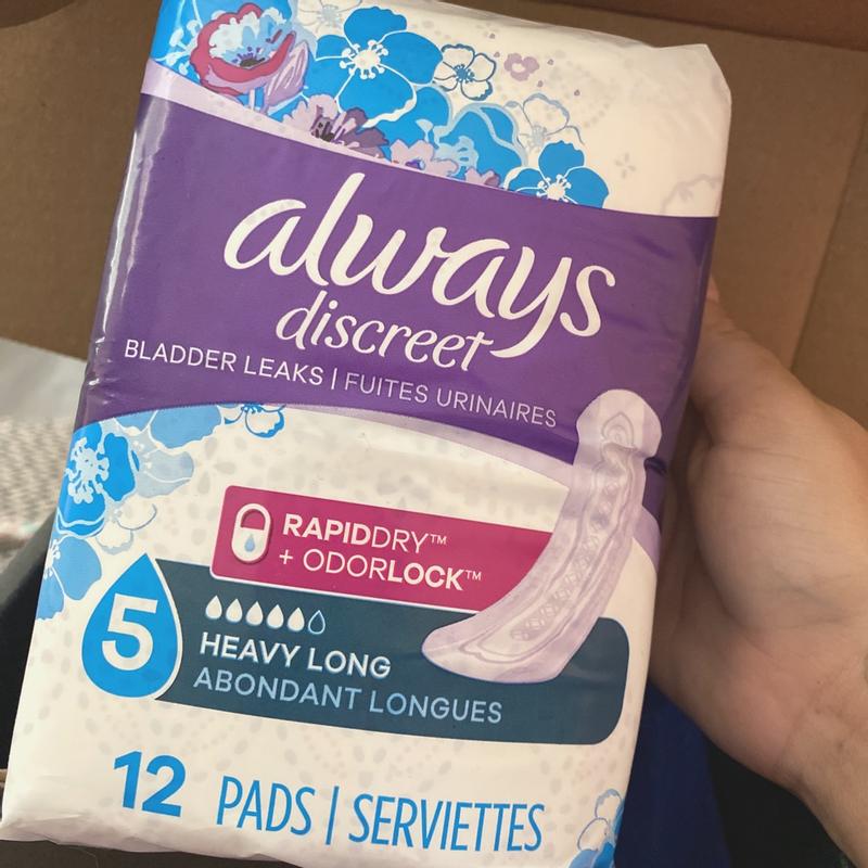  Always Discreet Boutique Adult Incontinence and Postpartum  Underwear for Women, Maximum Protection, S/M, Rosy, 48 Count (Packaging May  Vary) : Health & Household