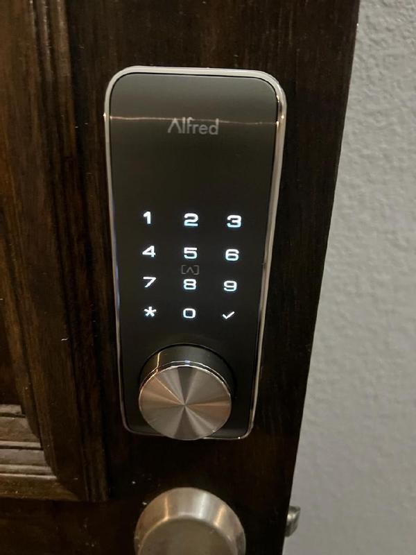 Alfred DB2S Black Smart Lock Electronic Deadbolt with Wifi Bluetooth ...