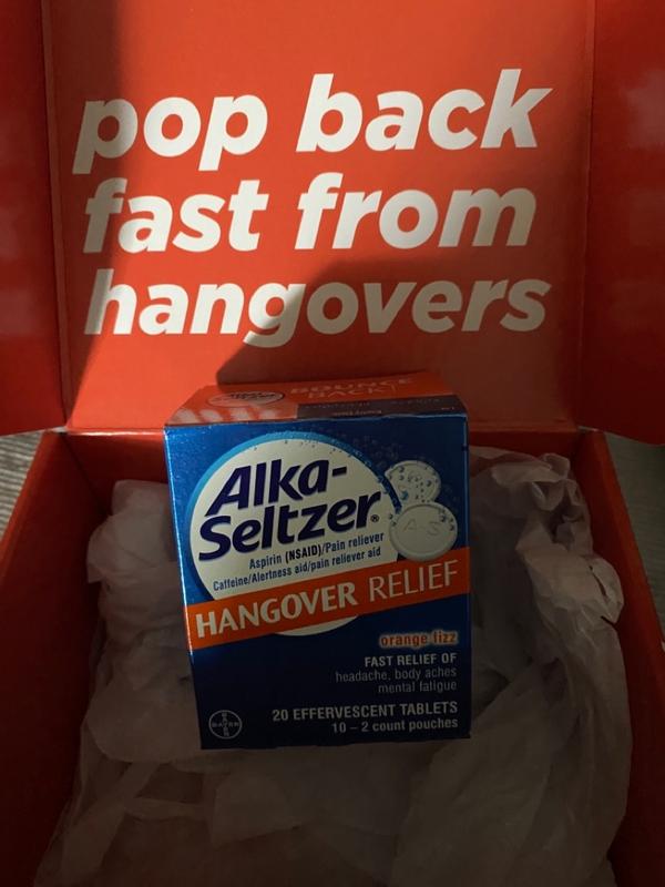 Alka- Seltzer Hangover Relief Orange Fizz Lot of 2 Boxes Morning After  Relief