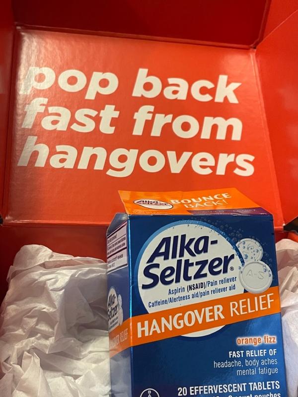 Alka-Seltzer Hangover Relief Orange Effervescent Tablets, 20 ct - Harris  Teeter