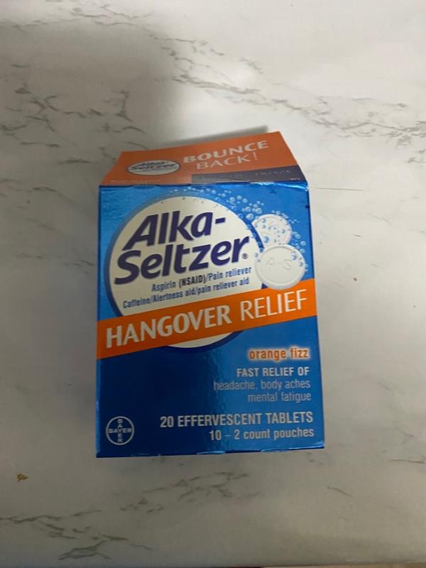 Alka- Seltzer Hangover Relief Orange Fizz Lot of 2 Boxes Morning