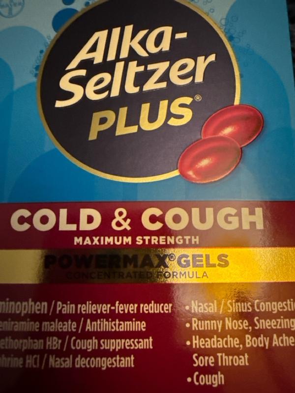 Cold & Cough Max Strength PowerMax® Gels | Alka-Seltzer Plus