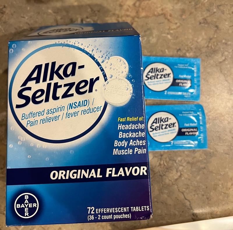 Alka-Seltzer Hangover Relief Effervescent Tablets Formulated for