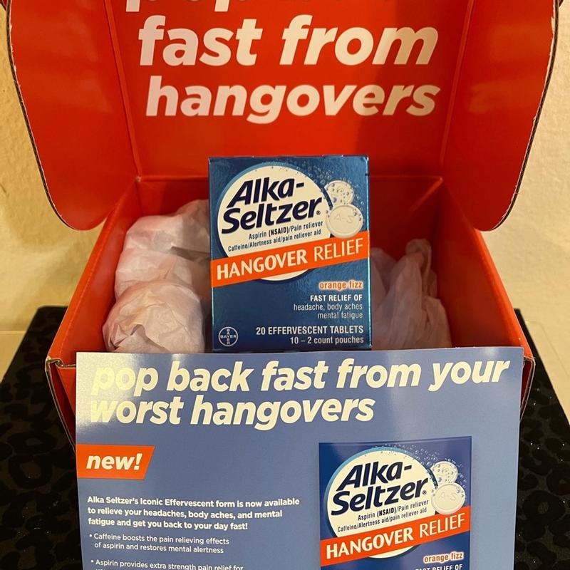 Alka- Seltzer Hangover Relief Orange Fizz Lot of 2 Boxes Morning