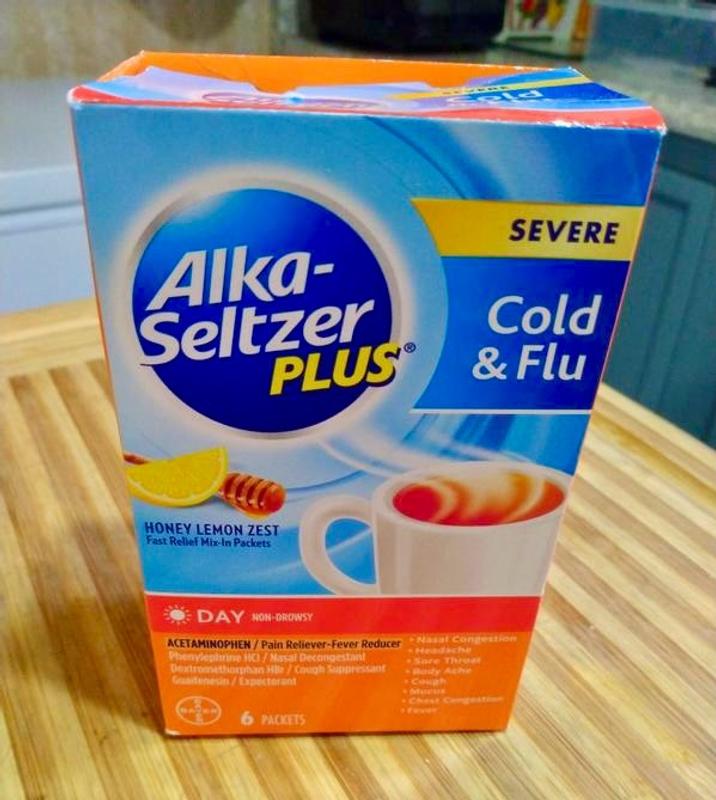 Severe Cold & Flu Mix-In Packets Day | Alka-Seltzer Plus®