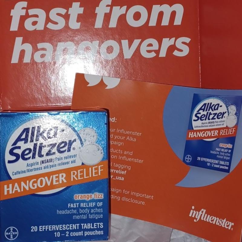 Alka-Seltzer Hangover Relief Effervescent Tablets Formulated for