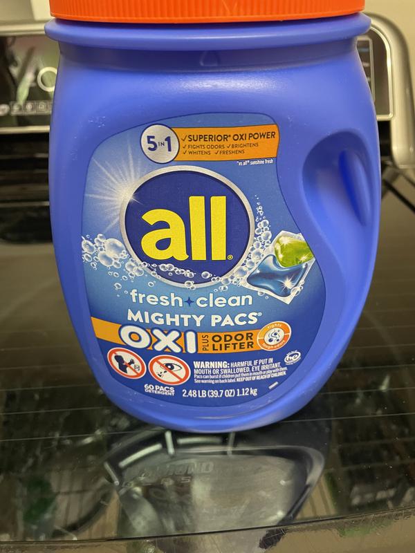 All Detergent, with Stainlifters, Free Clear - 88 fl oz