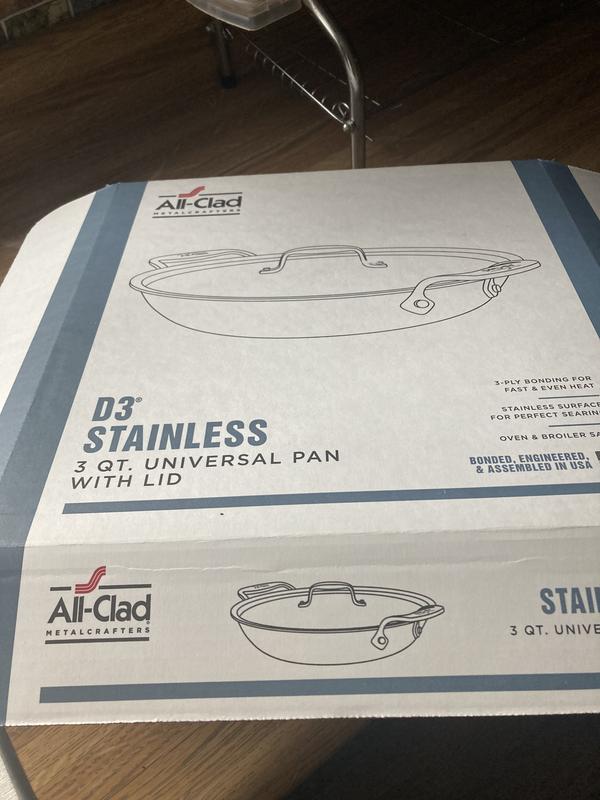 All-Clad D3 Stainless Steel Universal Pan