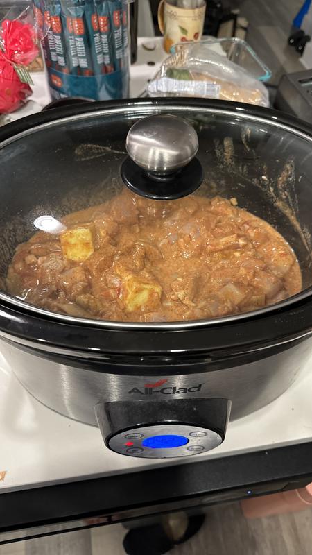 All-Clad Stainless Steel 7-Quart Deluxe Slow Cooker with Aluminum