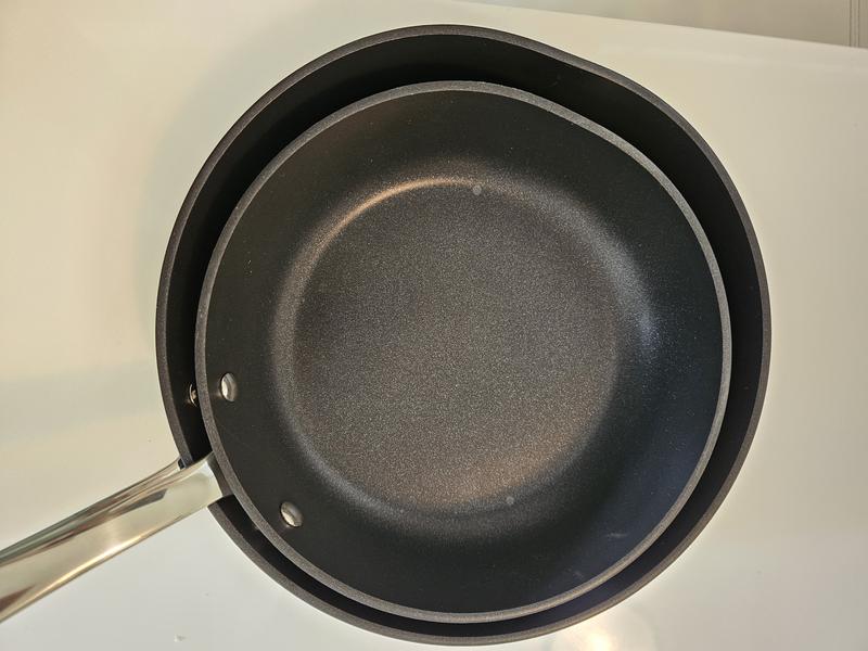  All-Clad Essentials Hard Anodized Nonstick Fry Pan Set 2 Piece,  8, 10,5 Inch Oven Broiler Safe 500F, Lid Safe 350F Pots and Pans, Cookware  Black : Everything Else