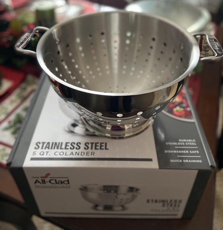 All Clad Stainless Steel 5 Quart Colander