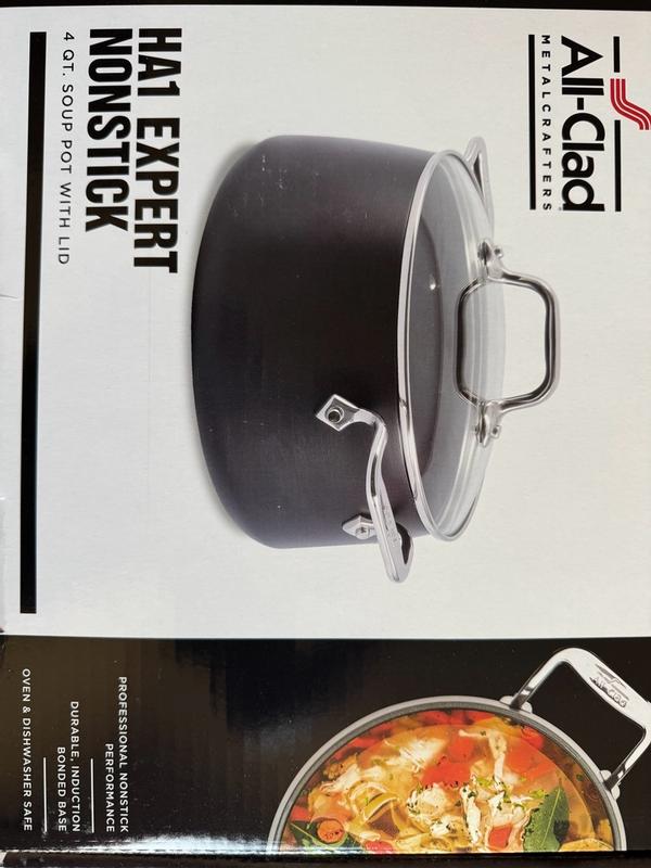HA1 Expert Nonstick Hard-Anodized 4-Qt. Soup Pot & Lid
