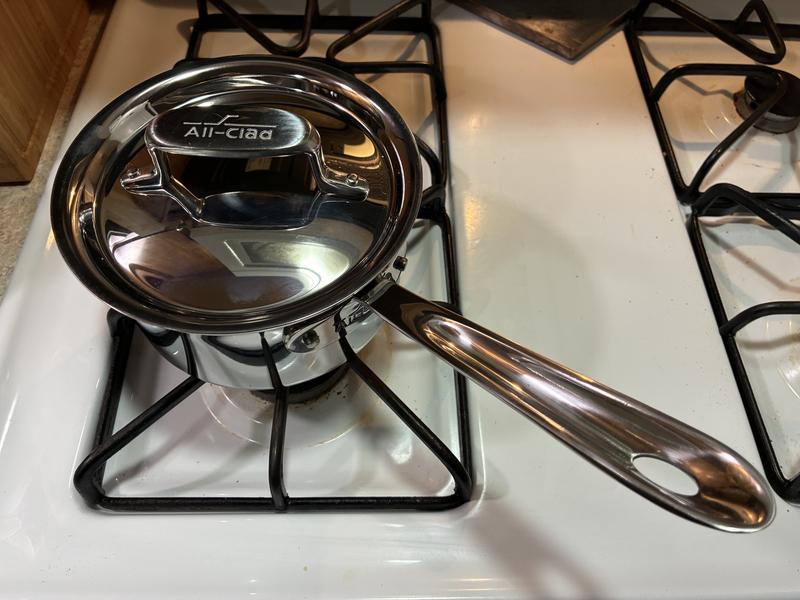 Pour & Serve: D5 2‑Qt Saucepan by All‑Clad