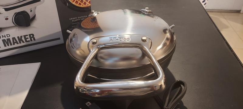 All-Clad WD700162 Stainless Steel Classic Round Waffle Maker with