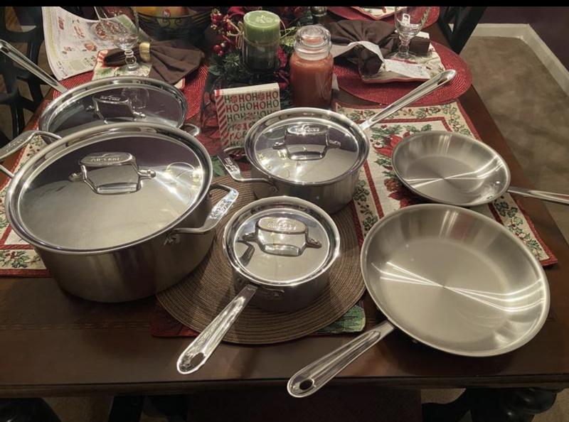 10-Piece BD5 Stainlees Steel Cookware Set I All-Clad