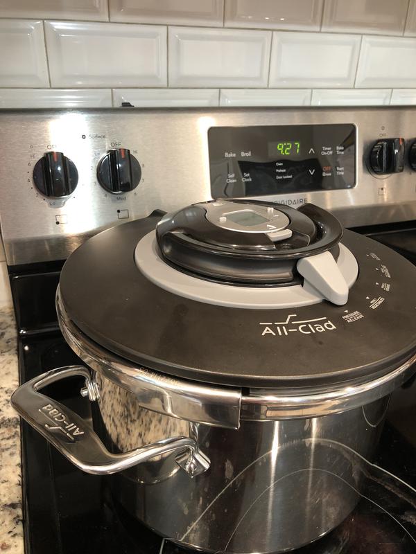 All Clad Precision Pressure Cooker - 8.4 Quart - Silver