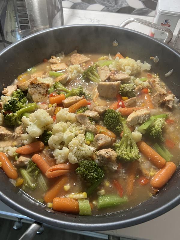 Chicken and chicken and veggies