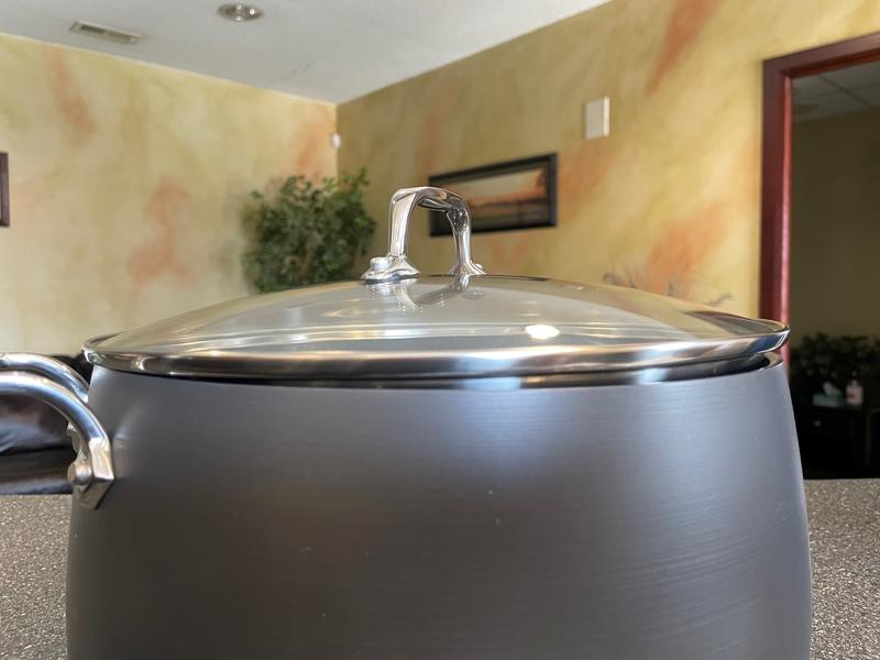 The pot was defective (no lids fit!) and All-Clad sent it right back to me. I just bought this, so their QC dept. must be terrible.