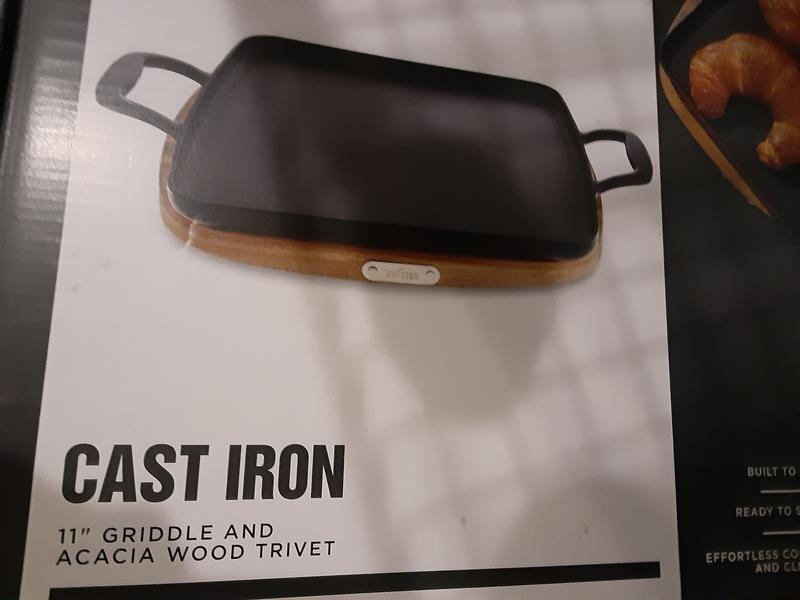 All-Clad 11 Enameled Cast Iron Grill Pan & Trivet - Black