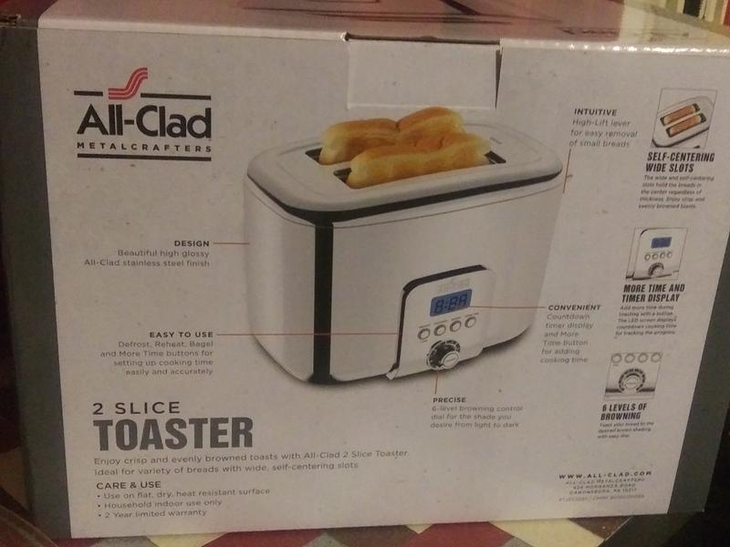 All Clad Stainless Steel 4 Slice Toaster NEW All-Clad 