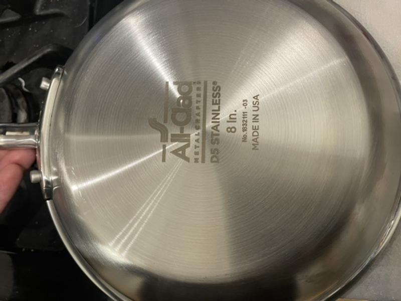 All-Clad SD55108 D5 Polished Stainless Steel 8-Inch Fry Pan